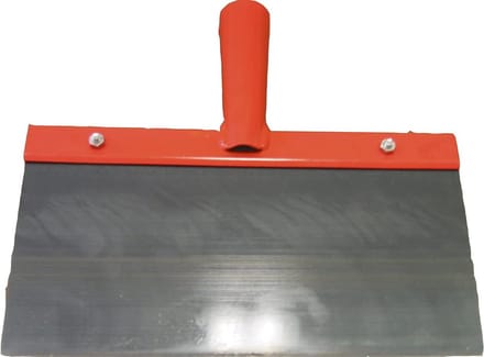 Stootschaar 50 cm zwart - metaal ijsstamper van veerstaal voor betonschrobben