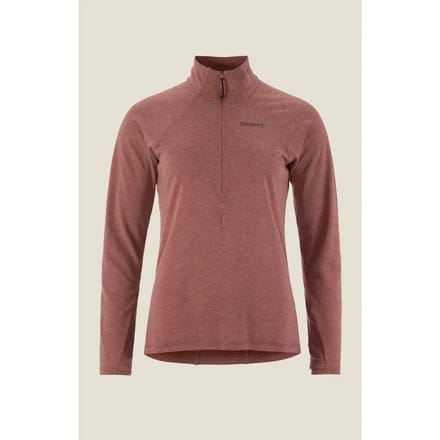 Dames ondershirt met lange mouwen 1/2 rits Craft Wool