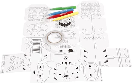 Mini Creatieve Set, monsters en robotten, 1 doos