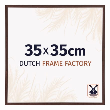 Fotolijst 35x35 cm - Kunststof - Bruin - Angers
