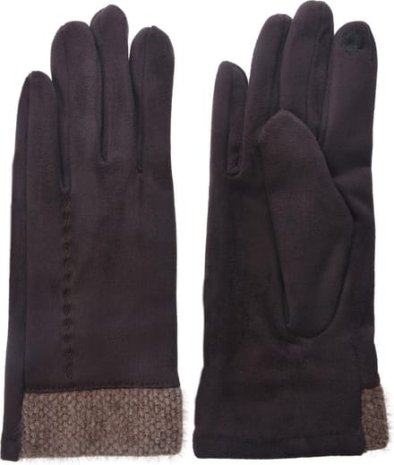 Juleeze Handschoenen Winter 8x24 cm Bruin Polyester