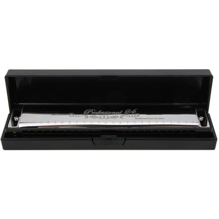 Harmonica Clé de Do 24 Trous Polyphonique Étudiant Adulte Débutant Jouant Résine Accentuée Harmonica à BoucheArgent