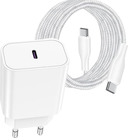 Oplader Set - Snellader Geschikt voor Samsung - 3 Meter - Met USB C Kabel - USB C Adapter - 30W Vermogen - - Adaptive Fast Charger - Stekkerblok