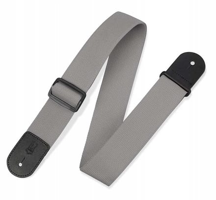 Levy's M8POLY-GRY Single Tone Polypropyleen Gitaarband Grijs