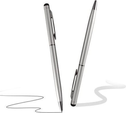 2-in-1 Stylus pen (Zilver)