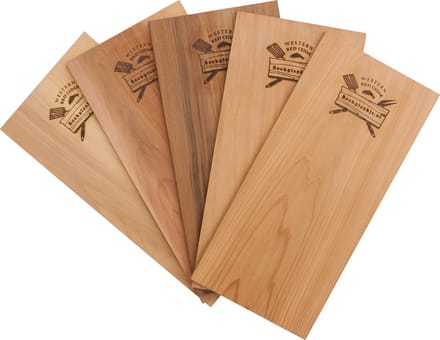 Rookplankje.nl - Western Red Cedar Rookplanken - 5 stuks - Cederhout - BBQ Rookhout