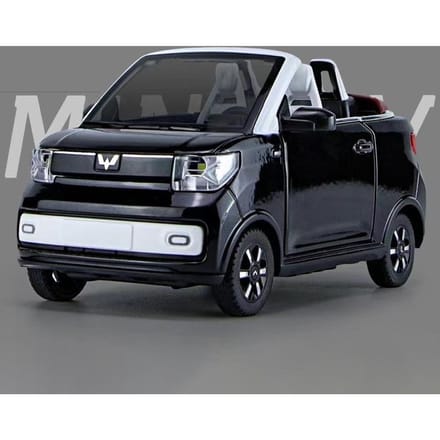 1:24 Speelgoedauto Wuling Mini Ev Diecast Legering Metaal Auto Model Voor Model Pull Back Auto Speelgoed Voertuigen Miniature Schaal Verjaardagscadeau