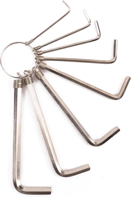 Benson Inbussleutelset - 8-delig - 1.5 t/m 6.0 mm - Met handige sleutelring
