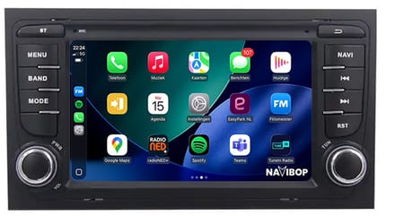 7 inch Android Autoradio | Android 14.0 | Apple CarPlay & Android Auto | Bluetooth 5.4 | Geschikt voor Audi A4 2002-2013