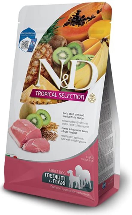 Farmina N&D Tropical Adult Medium & Maxi Hondenvoer - Pork - 10 kg