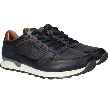 Rieker Sneakers blauw Leer - Maat 40