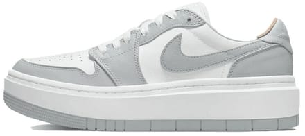 Air Jordan 1 Elevate Low - Dames Sneakers Plateau Schoenen Wit-Grijs DH7004-100 , Maat: EU 36.5 US 6