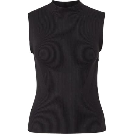 Fijngebreide top met hoge hals dames COMMA