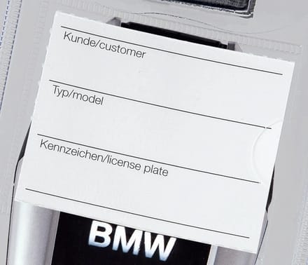 Labels voor Display Autosleutelzakje - 100 stuks