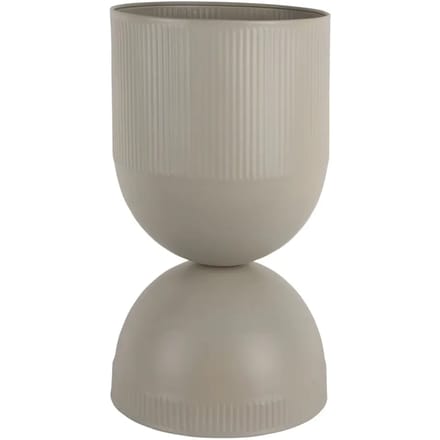 Present Time Bloempot Tonar Large - Grijs - 25.5x25.5x45cm - Modern
