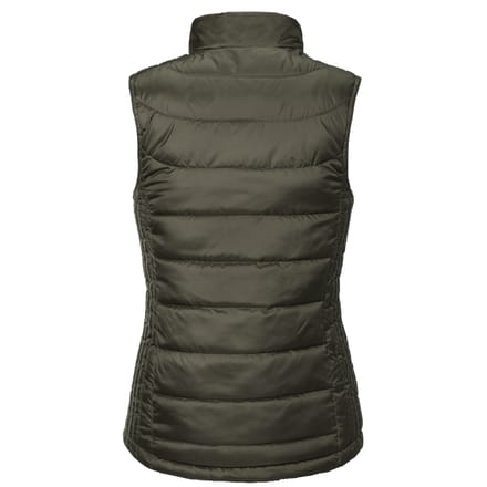 Russell Dames/Dames Nano Gewatteerde Bodywarmer (Donkere Olijf)