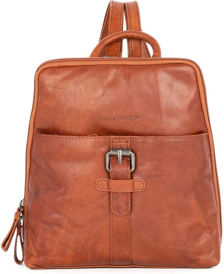 Leren Rugzak - Texas - Brandy Cognac