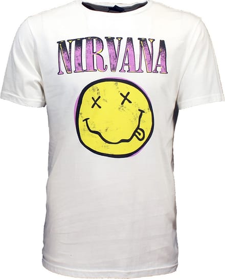 Nirvana Xerox Style Smiley T-Shirt - Officiële Merchandise - M