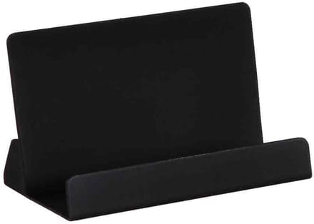 Visitekaarthouder- zwart - metaal - stral design -10 x 5.5 x 5.5 cm
