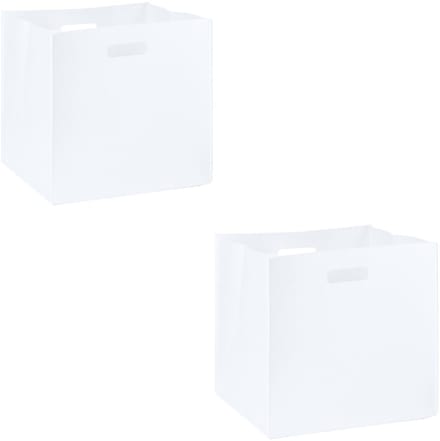 Stoffbox FELT, set van 2 stuks, in het wit