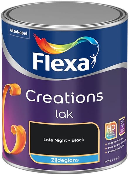 Flexa - Creations Lak Zijdeglans - Late Night - Mengverf - 750 Ml