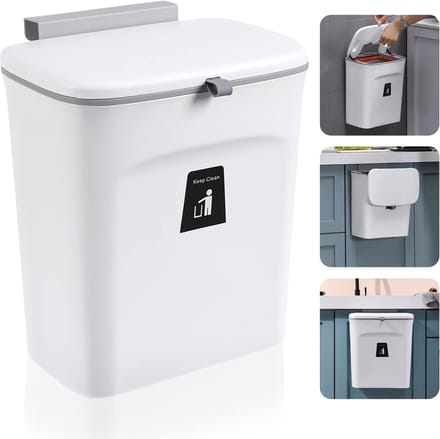 9L Hangbak voor Keuken, Camping en Toilet met Deksel