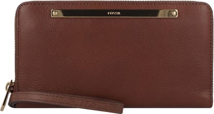 FOSSIL Portemonnee Liza Zip Around Clutch Brown Bruine
