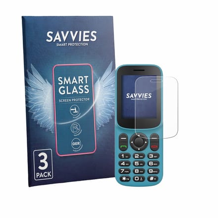 3 Stuks Savvies Screenprotector - geschikt voor Uleway T185 - beschermfolie glas transparant