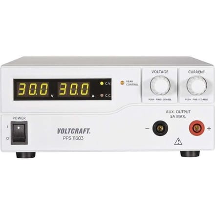 VOLTCRAFT PPS-11603 Labvoeding, regelbaar 1 - 60 0 - 2.5 A 160 W USB, Remote Programmeerbaar Aantal uitgangen: 2 x