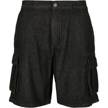 Urban Classics - Organic Denim Cargo Korte broek - Taille, 33 inch - Zwart
