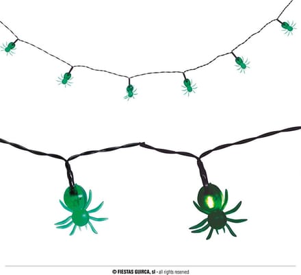 Fiestas Guirca - LED verlichting spinnen (115 cm) - Halloween - Halloween Decoratie - Halloween Versiering