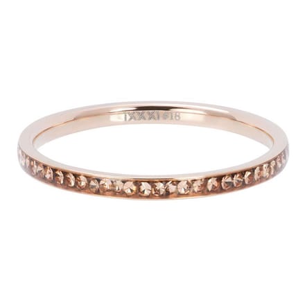 IXXXI Zirconia ring 2mm Champagne R2503-2 20mm