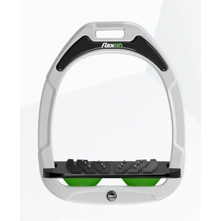 Ultra Grip Verstelbare stijgbeugels Wit/Zwart/Groen Flex-On Green Composite