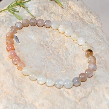 Maansteen Armband - Edelsteen - 19 cm