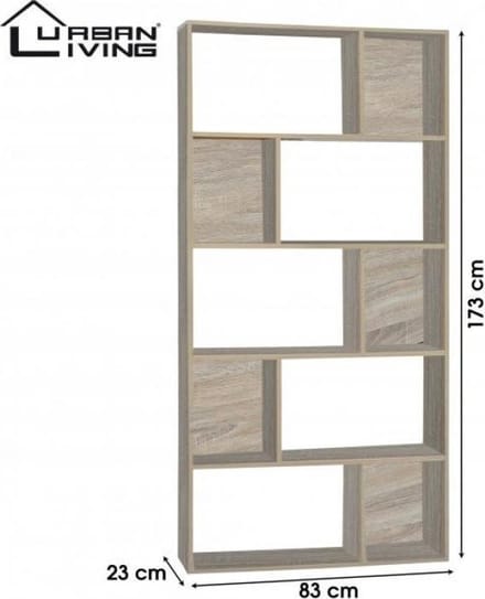 "EVORA" PLANK MET HOUTLOOK 83X23XH173CM