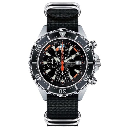 Chris Benz - CB-C300X-S-NBS - Duikershorloge - Unisex - Quartz
