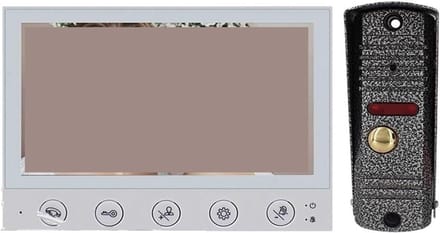 Videodeurbel Systeem - Deurcamera Intercom - Veiligheid Thuis - IR Nachtzicht - 7 inch scherm - Zwart
