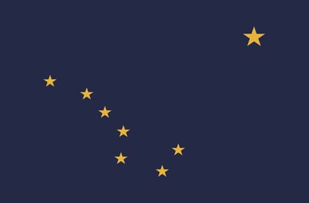 Vlag Alaska 30x45cm