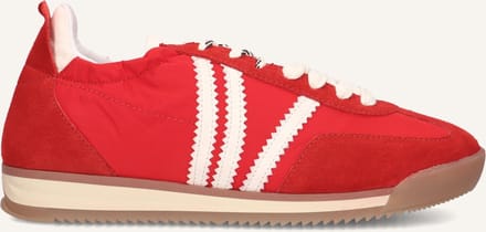 STEFANO LAURAN 1back107 Sneakers - Textiel - Dames - Rood - Maat 38