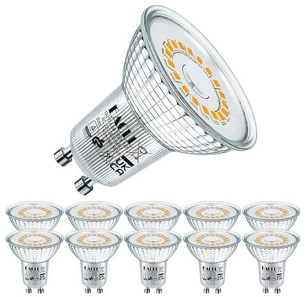 GU10 LED Lamp Warm Wit 5W - Energiezuinige Verlichting 10-pack