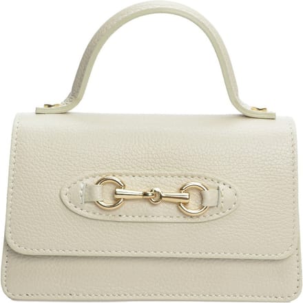 Isabella Rhea Beige Rundleer Tas