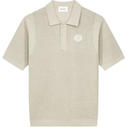 Pure Path Openwork Knitted Polo