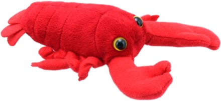 The Puppet Company vingerpop kreeft rood - speelgoed popje voor kinderen.