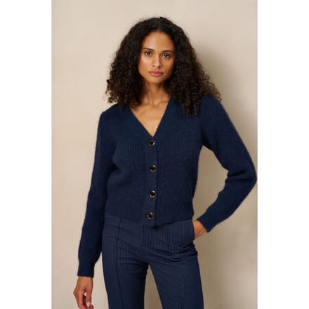 Cardigan Lily - Classic V-Neck | Dark Blue