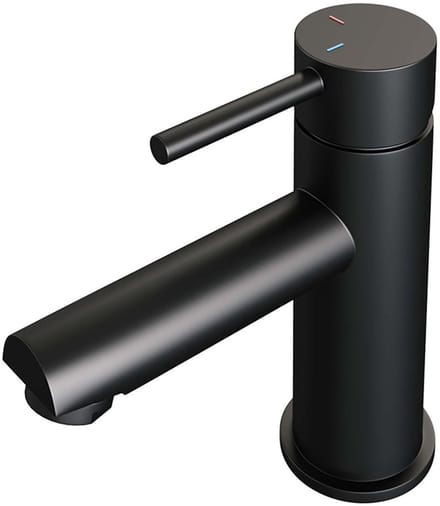 Brauer Black Edition Lage Opbouw Wastafelmengkraan Model A Mat Zwart