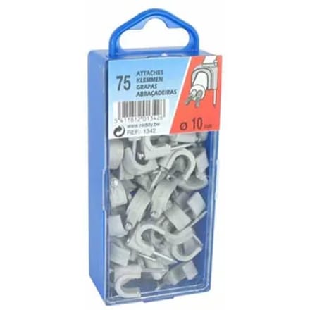 Reddy Clips 10mm Grijs 75st.