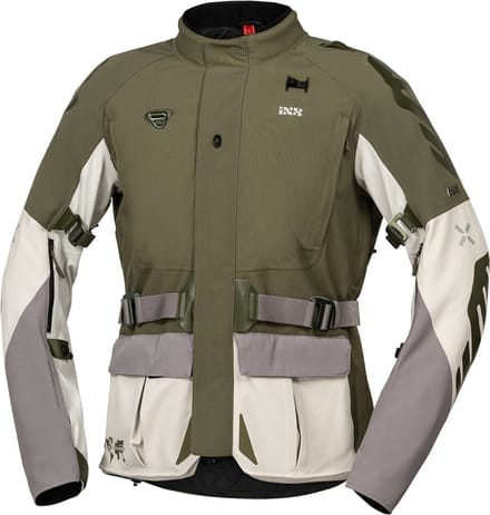 IXS Venture-STX 1.0 Waterdichte Groen Grijs Textiele Motorjas - Jas