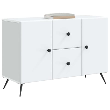 vidaXL - Dressoir - Wit - 89 - x - 34,5 - x - 60 - cm - Bewerkt - hout