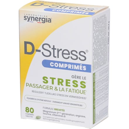 Synergia D-Stress Anti-Vermoeidheid 80 Tabletten