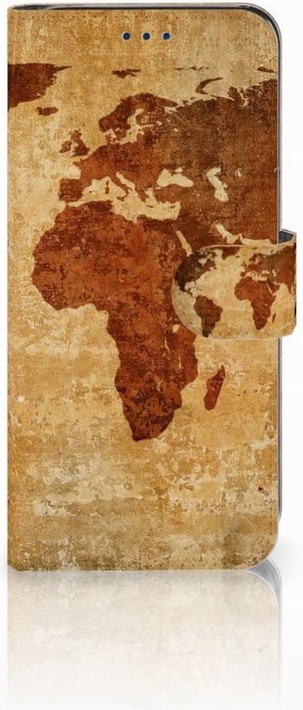 Samsung Galaxy S8 Flip Cover Wereldkaart